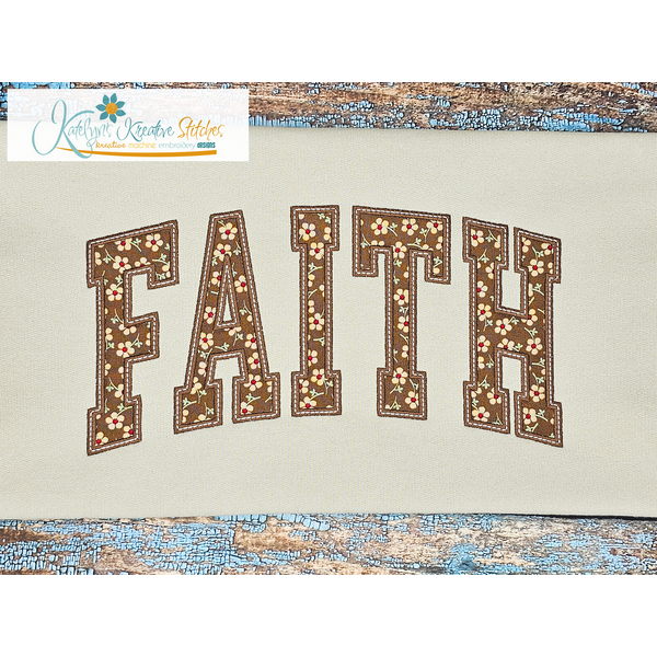 Faith Arched Embroidery