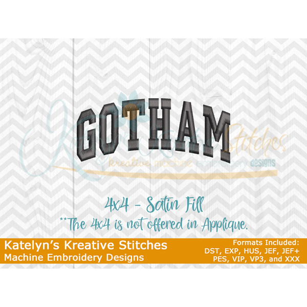 Gotham Arched Embroidery