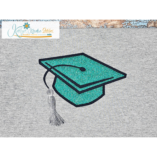 Graduation Cap Applique