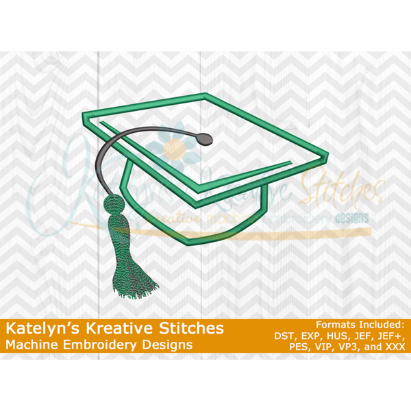 Graduation Cap Applique