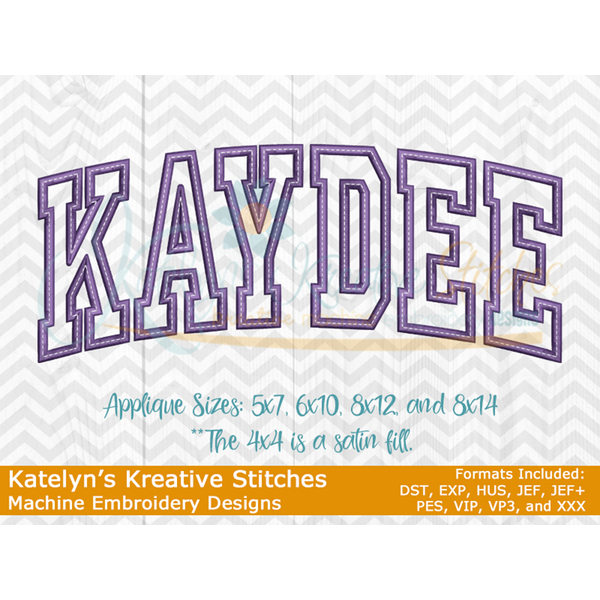 Kaydee Arched Embroidery