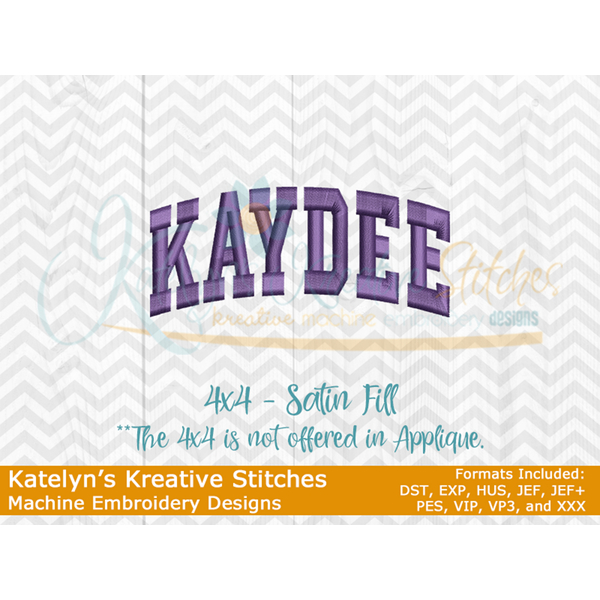 Kaydee Arched Embroidery