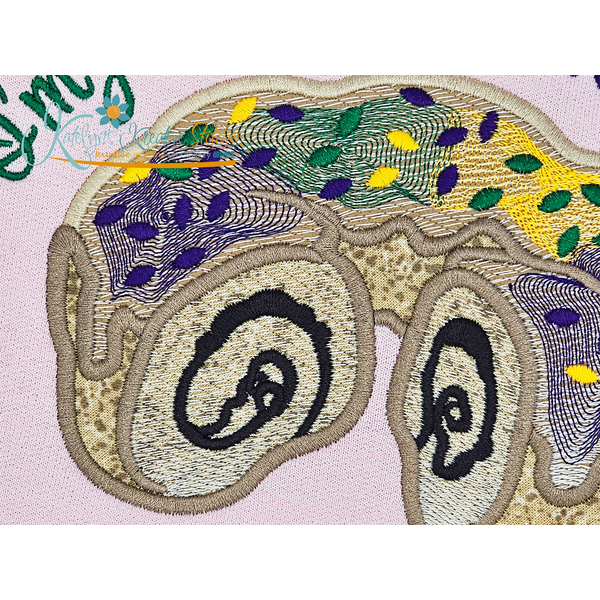 I'm just here for the King Cake - Applique, 3 image