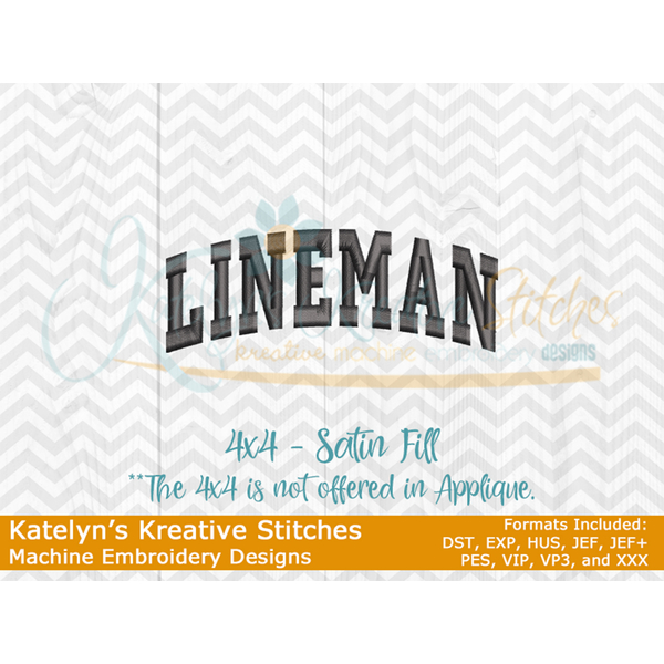 Lineman Arched Embroidery