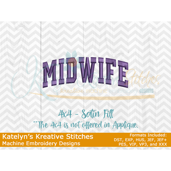Midwife Arched Embroidery