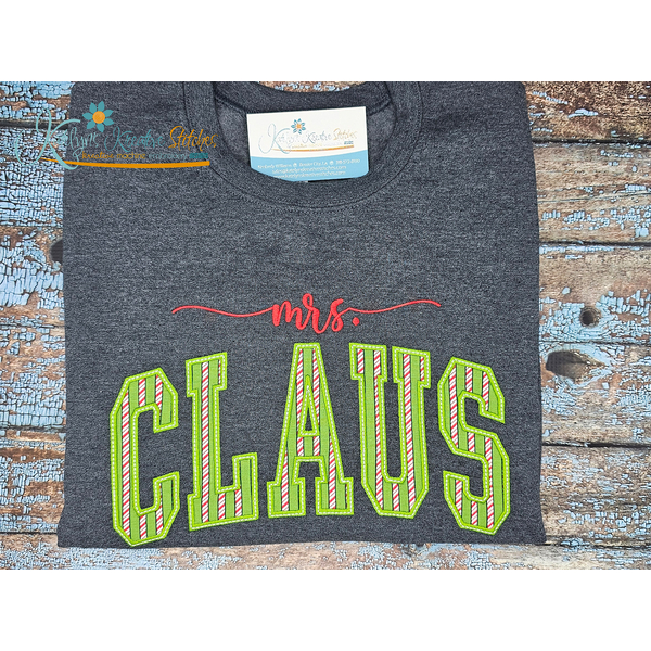Mrs. Claus Arched Embroidery