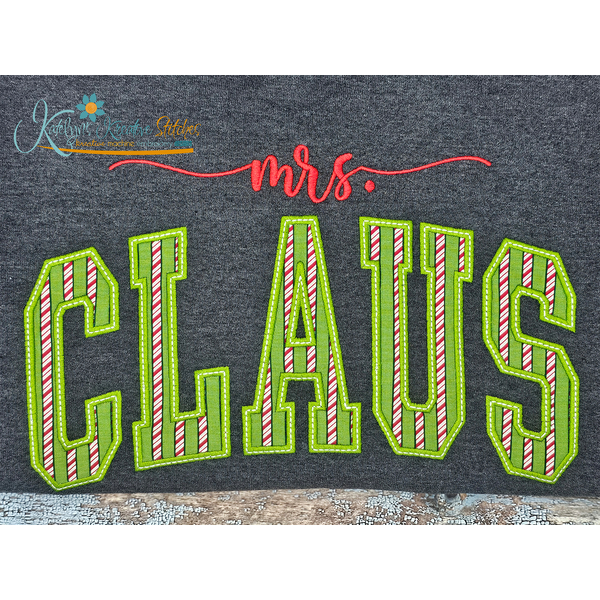Mrs. Claus Arched Embroidery