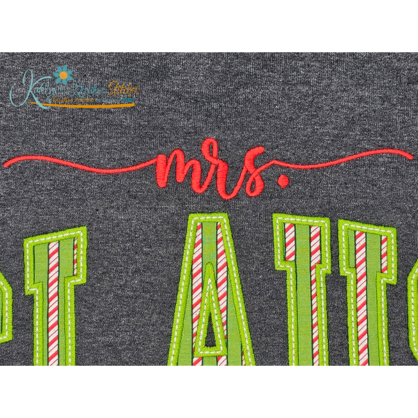 Mrs. Claus Arched Embroidery