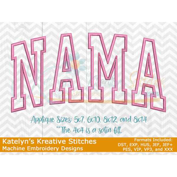 Nama Arched Embroidery