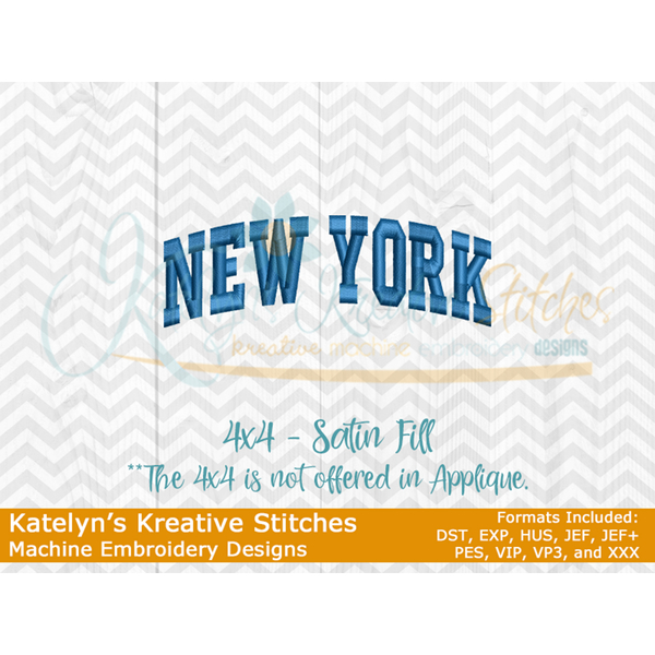 New York Arched Embroidery