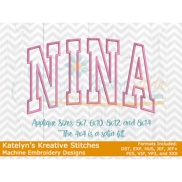 Nina Arched Embroidery