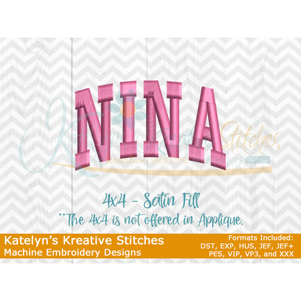 Nina Arched Embroidery