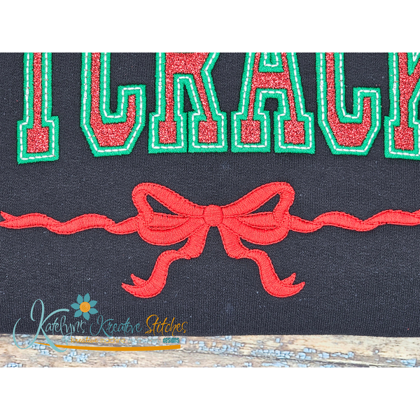 Nutcracker Arched Applique Embroidery with BowNutcracker Arched Applique Embroidery with Bow