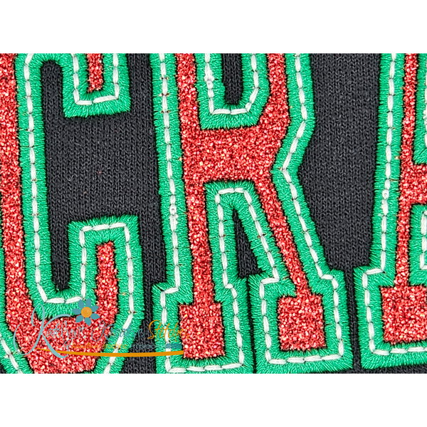 Nutcracker Arched Applique Embroidery with Bow