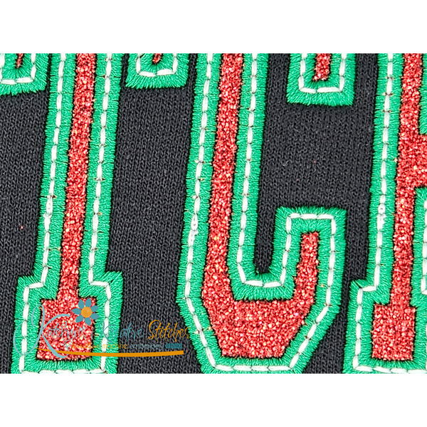 Nutcracker Arched Applique Embroidery with Bow