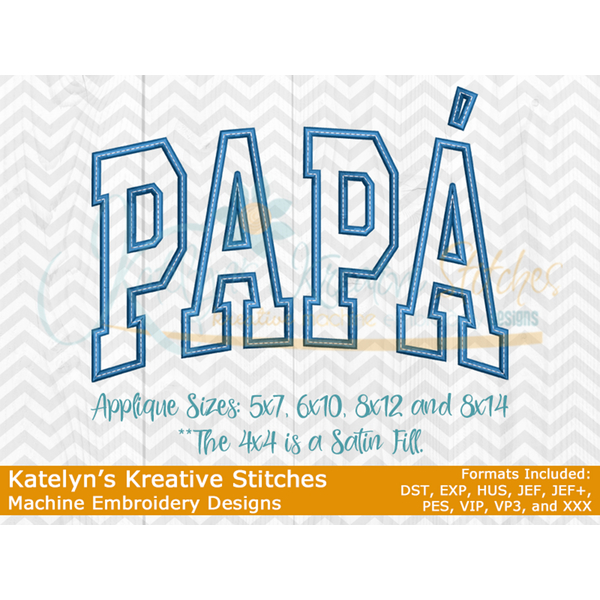 Papa Arched Embroidery (ver 2)