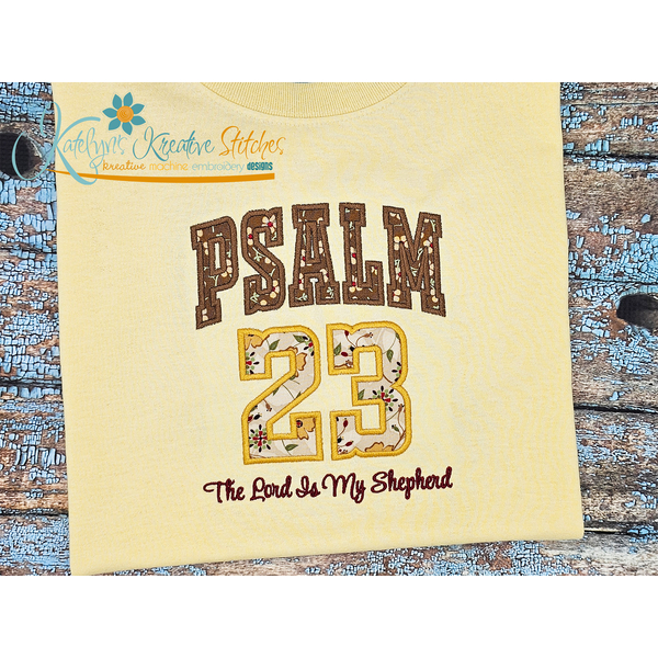 Psalm 23 Arched Embroidery