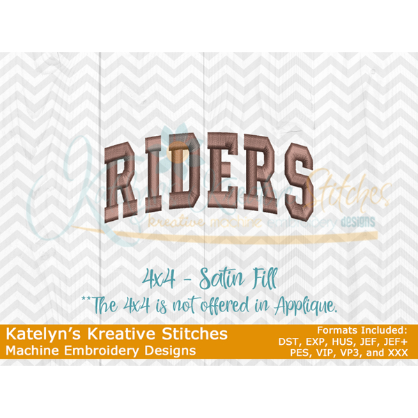 Riders Arched Embroidery