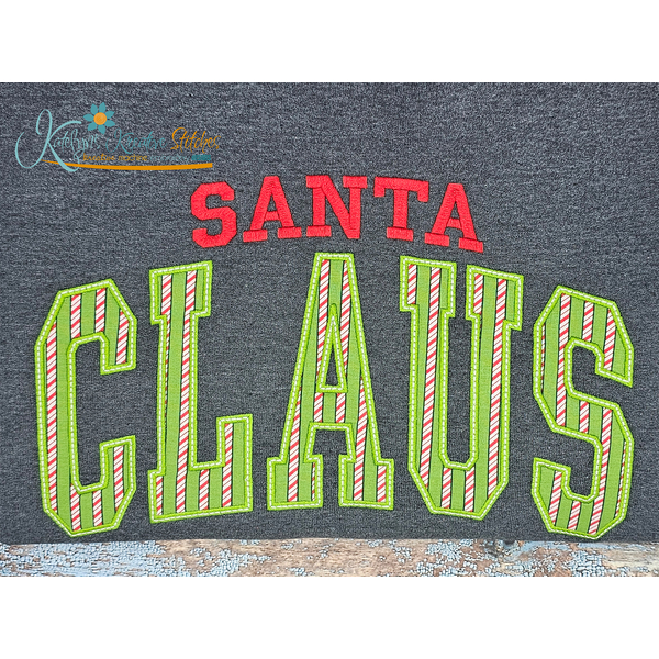 Santa Claus Arched Embroidery