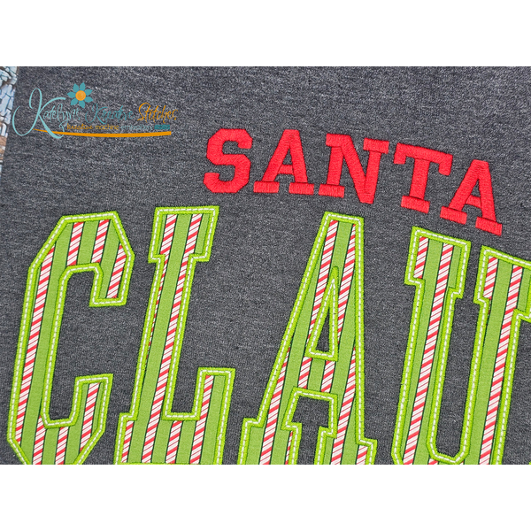 Santa Claus Arched Embroidery