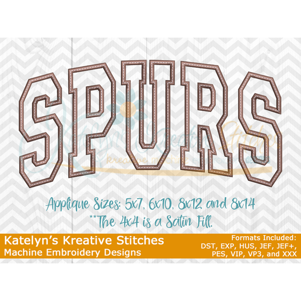 Spurs Arched Embroidery