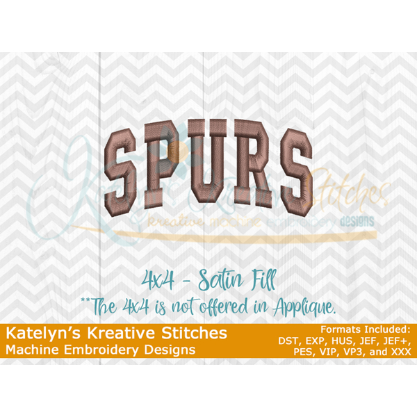 Spurs Arched Embroidery