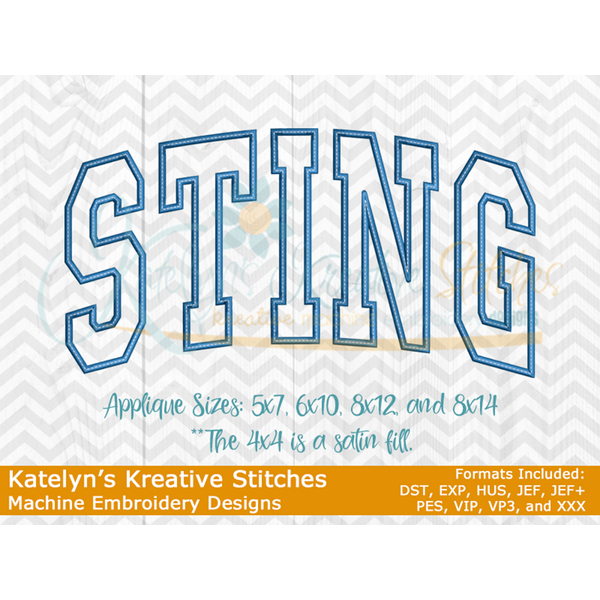 Sting Arched Embroidery