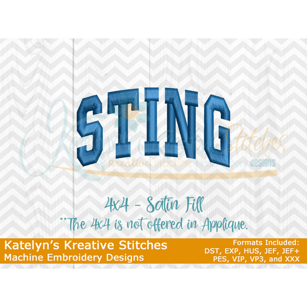 Sting Arched Embroidery