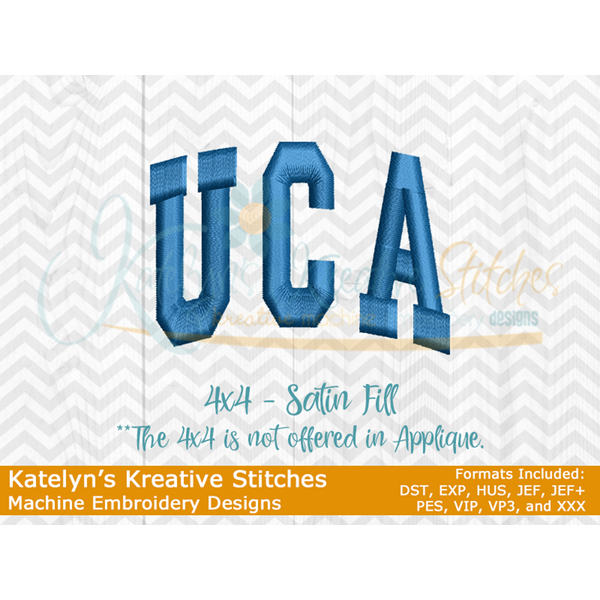 UCA Arched Embroidery