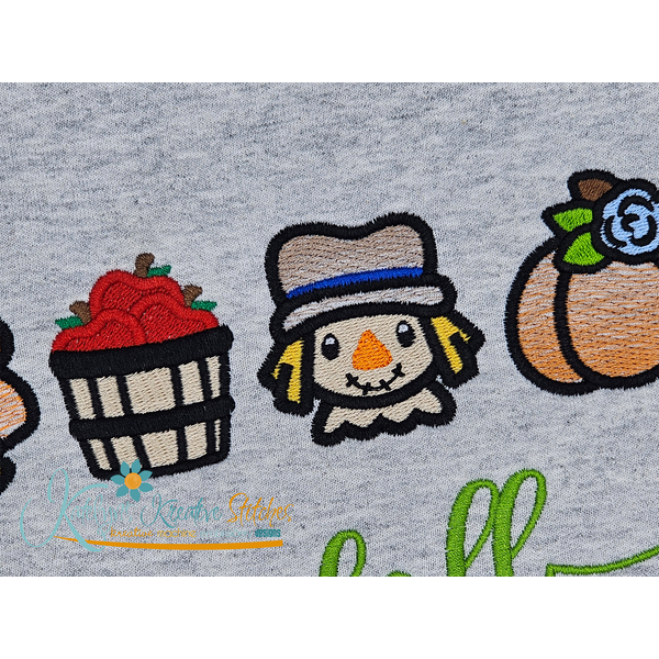 Fall Icon Embroidery Bundle