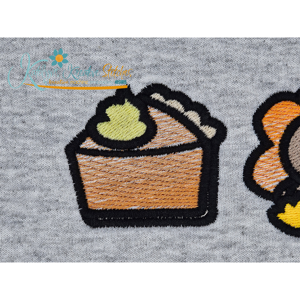 Pumpkin Pie Icon Embroidery