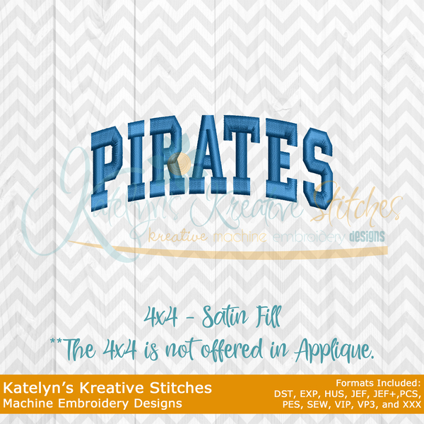 Pirates Arched Embroidery