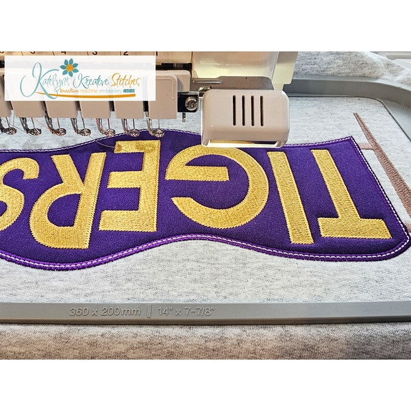 Avatar Fill Stitch Embroidery Font
