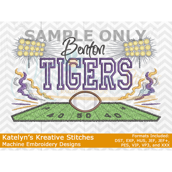 Stadium Lights Football Applique