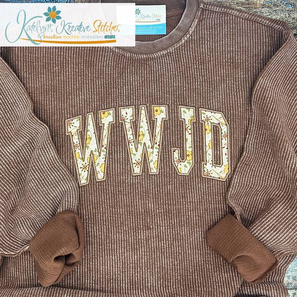 WWJD Arched Embroidery