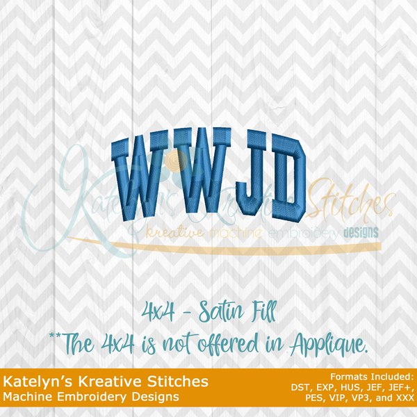 WWJD Arched Embroidery, 5 image