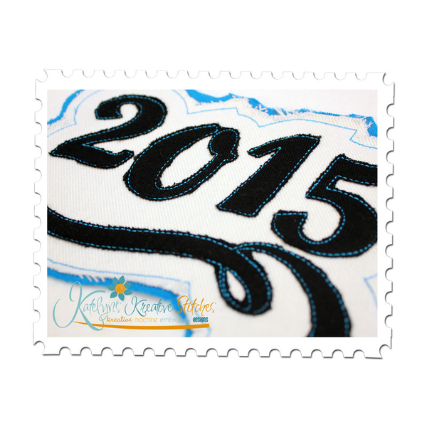 2015 Distressed Applique Close Up