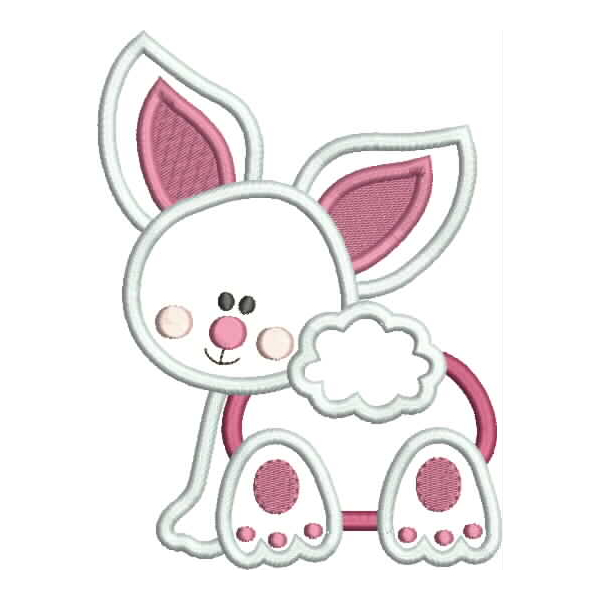 Baby Bunny Applique Snap Shot