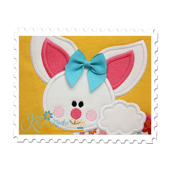 Baby Bunny Applique Close Up
