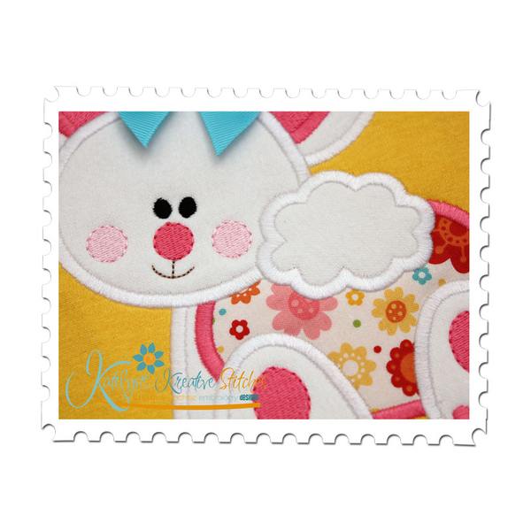Baby Bunny Applique Close Up