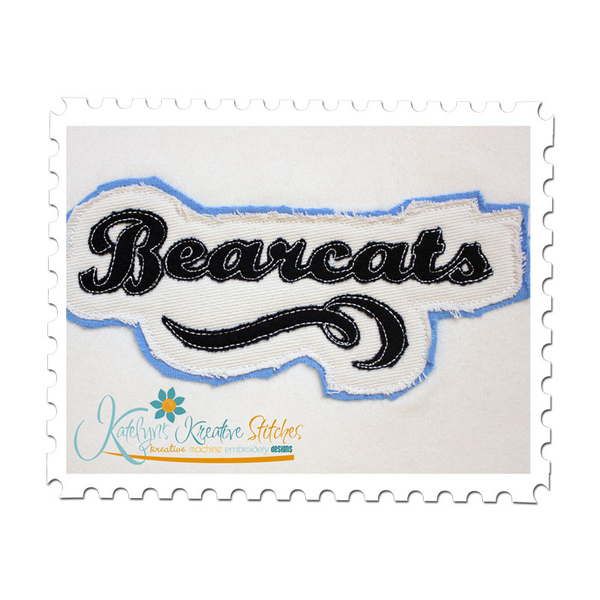 Bearcats Distressed Applique