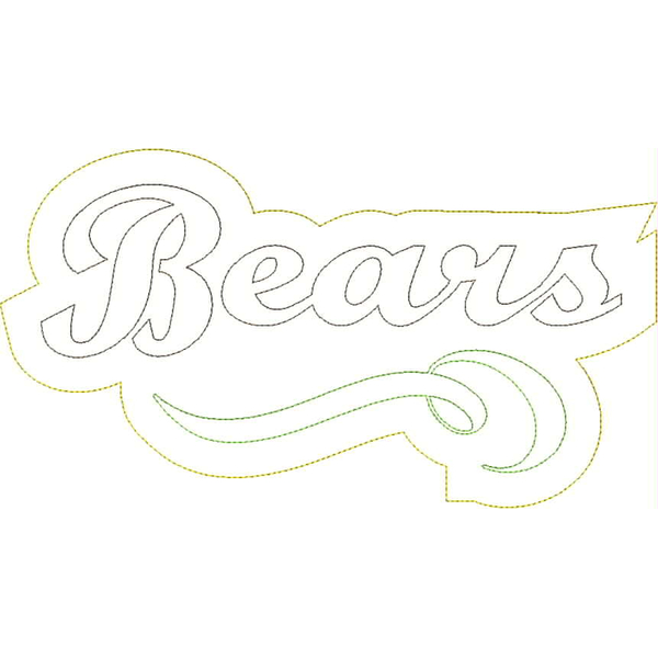 Bears Distressed Applique Snap Shot