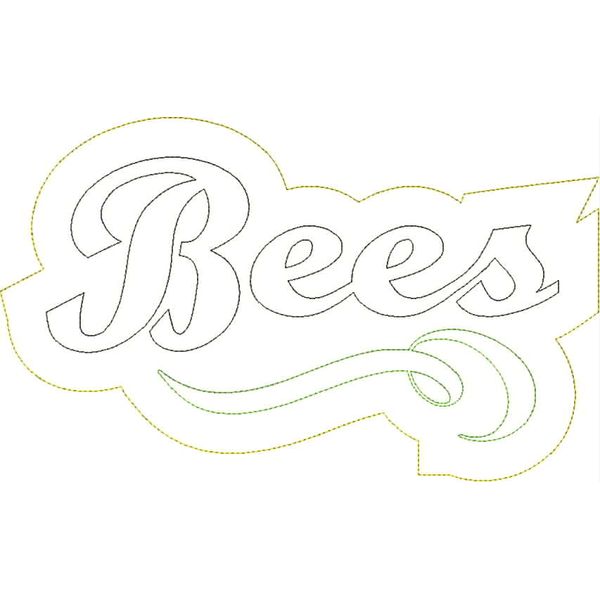 Bees Distressed Applique Snap Shot