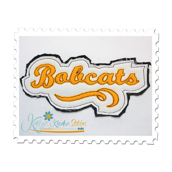 Bobcats Distressed Applique