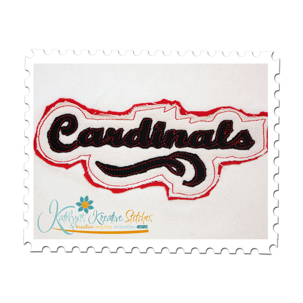 Cardinals Distressed Applique