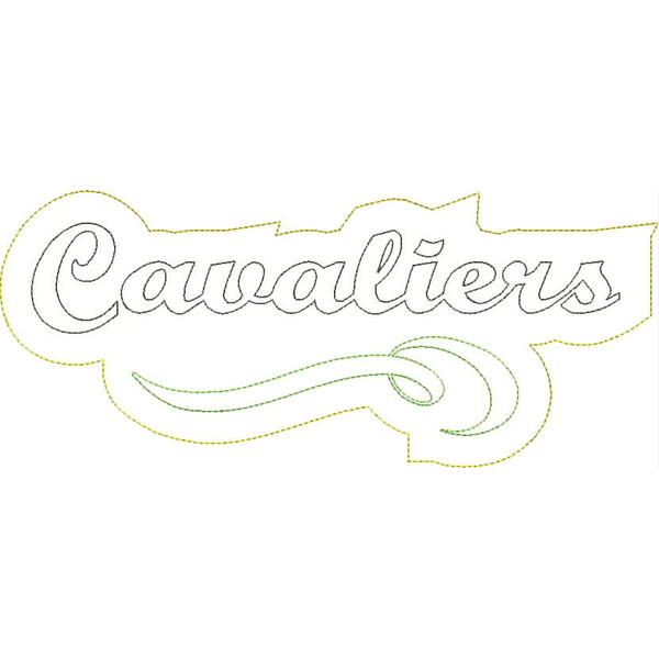 Cavaliers Distressed Applique Snap Shot