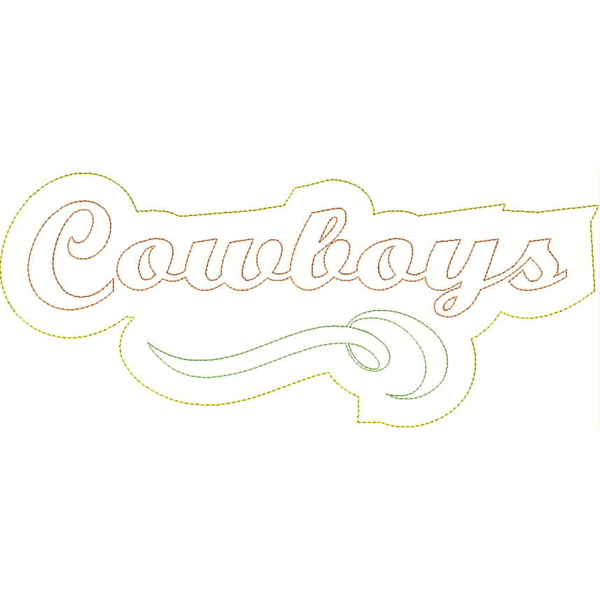 Cowboys Distressed Applique Snap Shot