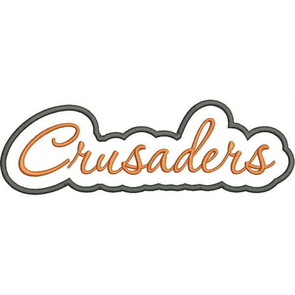 Crusaders Applique Script Satin Snap Shot