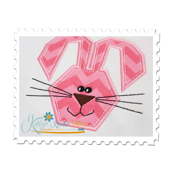 Funny Bunny Applique Close Up