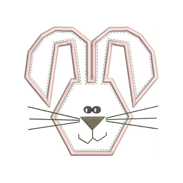 Funny Bunny Applique Snap Shot